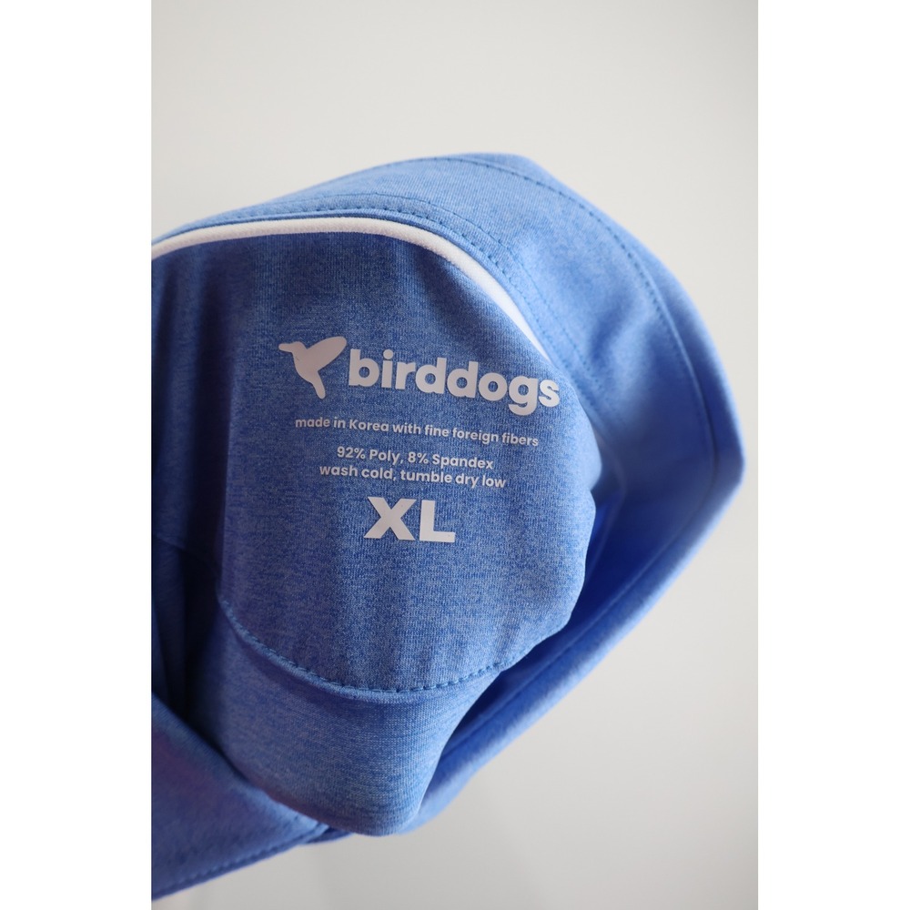 Birddogs Performance Polo Shirt XL Light Blue Heather Golf Athletic Casual - Picture 4 of 6